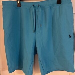 Ralph Lauren Men’s Athletic Shorts - Aqua Blue with Navy Pony